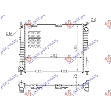 HLADNJAK MOTORA 1.5 DIZEL (+/-AC) (49x41) (NRF)