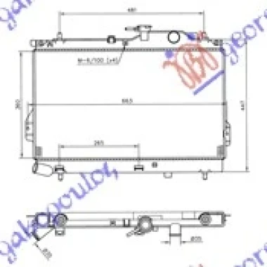 HLADNJAK MOTORA 1.5 DIZEL CRDi (+/-AC) (360x624) (NRF)
