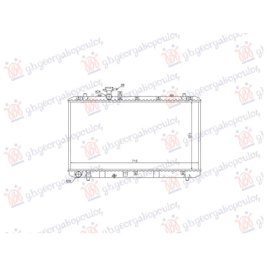 HLADNJAK MOTORA 1.5/1.6 BENZIN - 1.6 DIZEL (375x710) (VALEO)