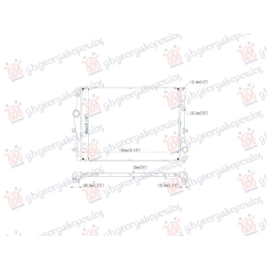 HLADNJAK MOTORA 1.5/2.0 BENZIN - 2.0 DIZEL (625x477) (NRF)