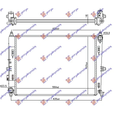 HLADNJAK MOTORA 1.5/2.0 BENZIN (MAN) (550x400x16)
