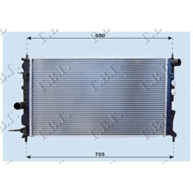 HLADNJAK MOTORA 1.6-1.816V A/C (61x37)