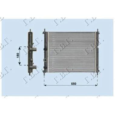 HLADNJAK MOTORA 1.6 BEN 475x415