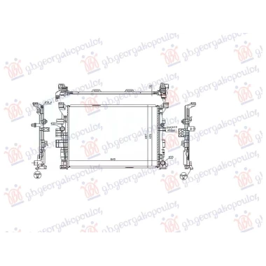 HLADNJAK MOTORA 1.6 BENZIN - 1.8 DIZEL (MAN) (640x429) (NRF)