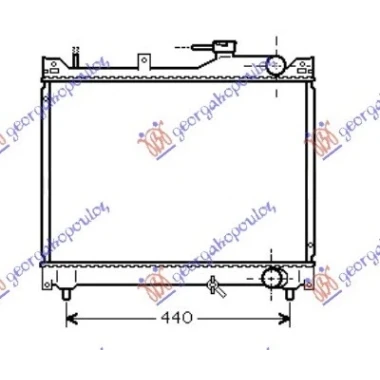 HLADNJAK MOTORA 1.6 BENZIN (425x525) (NRF)