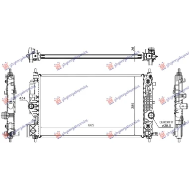 HLADNJAK MOTORA 1.6 BENZIN (AUTO) (665x389) (NRF)