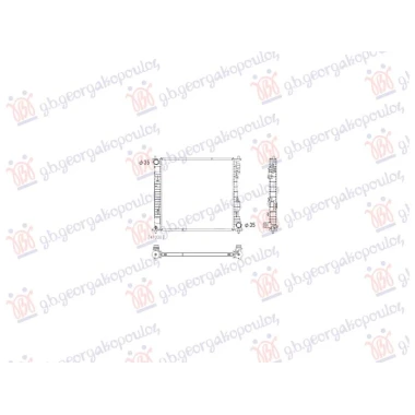 HLADNJAK MOTORA 1.6 BENZIN/HIBRID - 2.2 DIZEL (510x497x25) (KOYO)