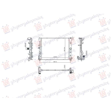 HLADNJAK MOTORA 1.6 BENZIN/HIBRID (AUTO) (510x394) (NRF)