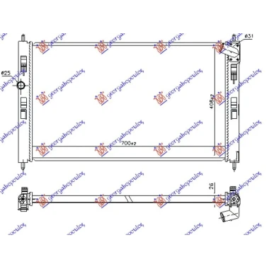 HLADNJAK MOTORA 1.6 DI-D DIZEL (MAN) (700x410) (NRF)