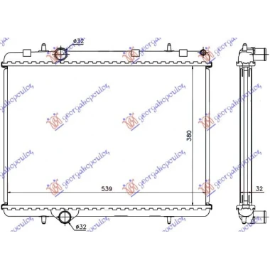 HLADNJAK MOTORA 1.6 HDi (38x56.2x3.2)