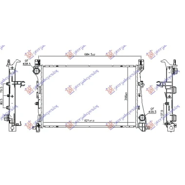 HLADNJAK MOTORA 1.6 MJTD DIZEL (MAN/AUTO) (620x400x26) (NRF)