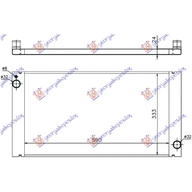 HLADNJAK MOTORA 1.6 T. BENZIN - 1.6/2.0 DIZEL (59x33.4) (NRF)