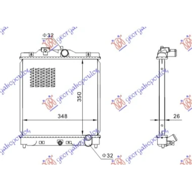 HLADNJAK MOTORA 1.6 VTEC 150 PS (35x35x27) (KOYO)
