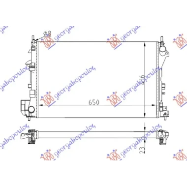 HLADNJAK MOTORA 1.6/18I 16V (+/-AC) (65x40.5) Z16XE-Z18XE (NRF)