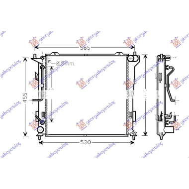 HLADNJAK MOTORA 1.6DIZ AUTO (450x450x26)