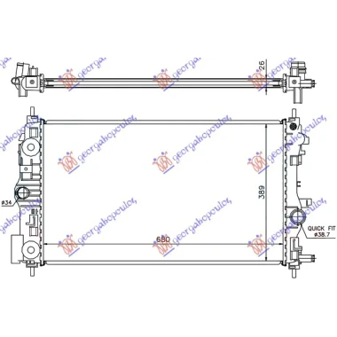 HLADNJAK MOTORA 1.7-2.0 DIZEL(68x39.5)