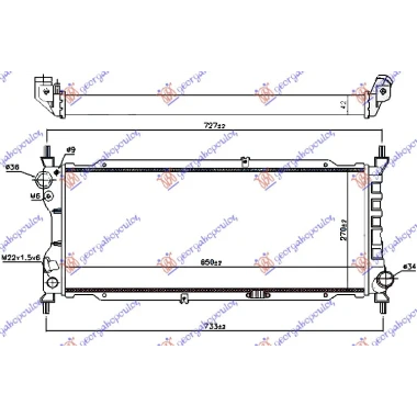 HLADNJAK MOTORA 1.7 DIESEL (65x27)