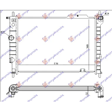 HLADNJAK MOTORA 1.7 DIZEL (53.5x37.5)