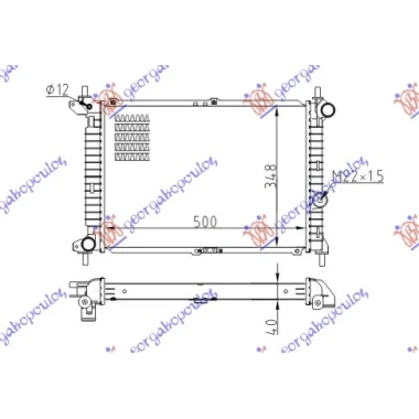 HLADNJAK MOTORA 1.7 TD (50x35) (NRF)