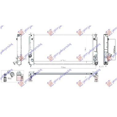 HLADNJAK MOTORA 1.8 16V VVTI (65x31.8)