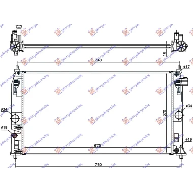HLADNJAK MOTORA 1.8 HIBRID (675x370) (VALEO)
