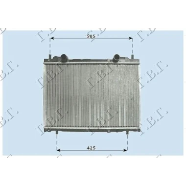 HLADNJAK MOTORA 1.8/2.0 (+AC) (375x563) (BEZ VENTILA) (NRF)