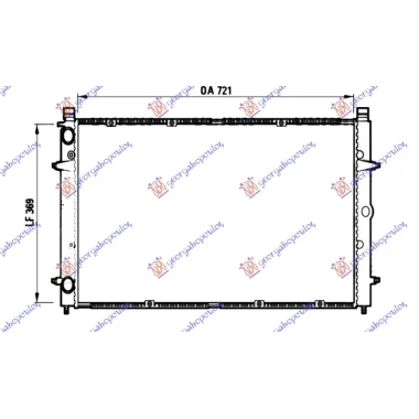 HLADNJAK MOTORA 1.8/2.0/2.5/2.8 BENZIN - 1.9/2.4 D/TD 2.5 TDI DIZEL (720x360x32) (NRF)