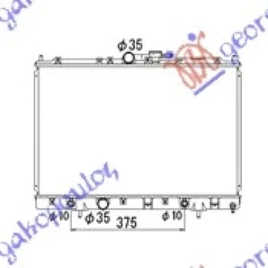 HLADNJAK MOTORA 1.8/2.0cc (AUTO) (+/-AC) (42.5x65.8) (KOYO)
