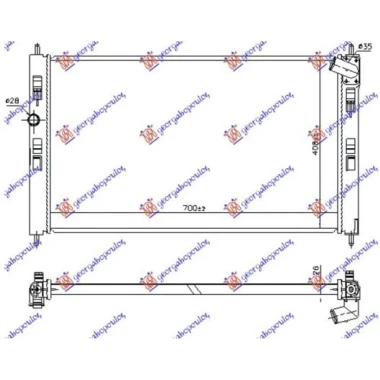 HLADNJAK MOTORA 1.8/2.2 DI-D DIZEL (MAN/AUTO) (700x410) (KOYO)