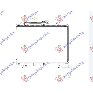 HLADNJAK MOTORA 1.8CC 16V (35x60)