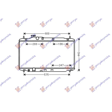 HLADNJAK MOTORA 1.8i/16ViVTEC (MAN) (37.5x67x1.6) (KOYO)