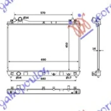 HLADNJAK MOTORA 1.9 DDiS (45x69x16) (VALEO)