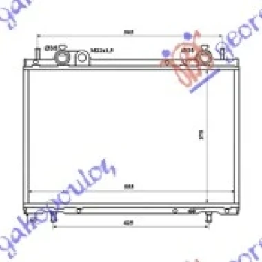 HLADNJAK MOTORA 1.9 DIZEL TD (375x563x42) (NRF)