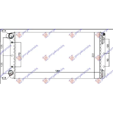 HLADNJAK MOTORA 1.9 JTD (58x30.8x38) (MARELLI TIP) (MARELLI)