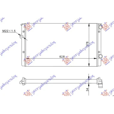 HLADNJAK MOTORA 1.9 TD (63x38)