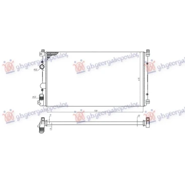 HLADNJAK MOTORA 1.9/2.2/2.5-3.0 dCi DIZEL (+/-AC) (727x389) 03- (NRF)