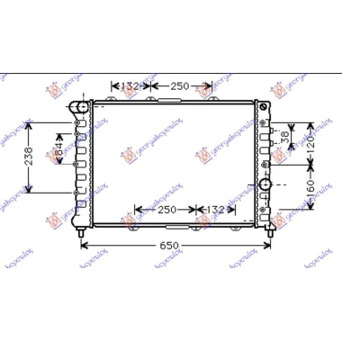 HLADNJAK MOTORA 1.9JTD-2.4JTD(58x39.5x24