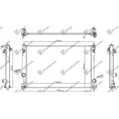 HLADNJAK MOTORA 2.0 BENZIN - 2.5 BENZIN/HIBRID (697x447) (KOYO)