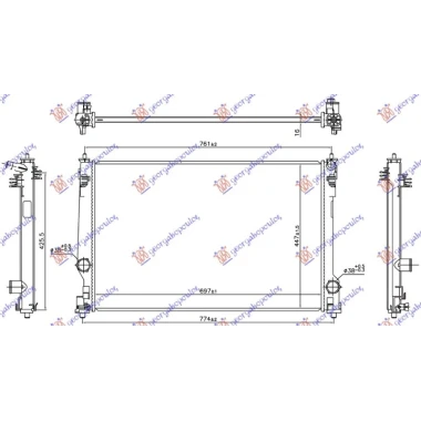 HLADNJAK MOTORA 2.0 BENZIN - 2.5 BENZIN/HIBRID (697x447) (VALEO)