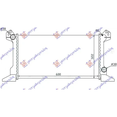 HLADNJAK MOTORA 2.0 BENZIN - 2.5 DIZEL (600x335) (NRF)