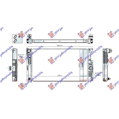 HLADNJAK MOTORA 2.0 BENZIN (AUTO) (+/-AC) (600x343) (NRF)