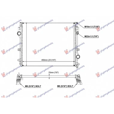HLADNJAK MOTORA 2.0 BENZIN/HIBRID - 3.0 DIZEL/HIBRID (640x500) (NRF)
