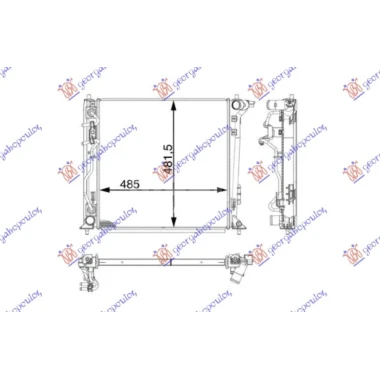 HLADNJAK MOTORA 2.0 CRDi DIZEL (AUTOMATSKI) (485x465x26) (CESKA) (VALEO)