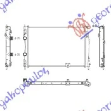 HLADNJAK MOTORA 2.0 DCi (63x44.5x34) (KOYO)