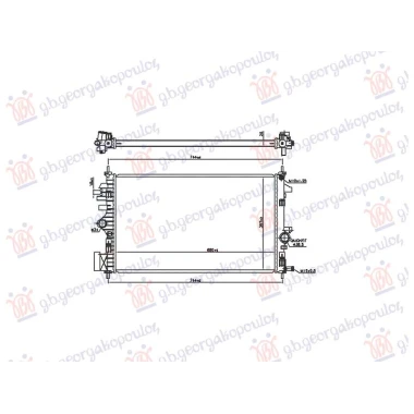 HLADNJAK MOTORA 2.0 DIZEL (MAN) (680x396x26) (VALEO)