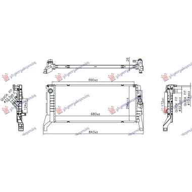 HLADNJAK MOTORA 2.0 DIZEL (MAN/AUTO) (690x298) (NRF)