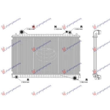 HLADNJAK MOTORA 2.0 DIZEL/HIBRID (MAN/AUTO) (720x485x26)