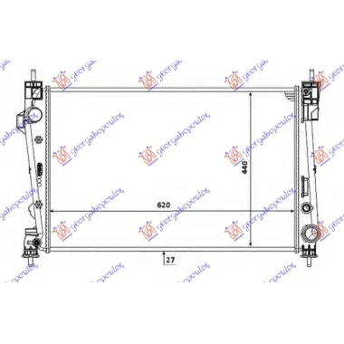 HLADNJAK MOTORA 2.0 JTDM (62x44x27)
