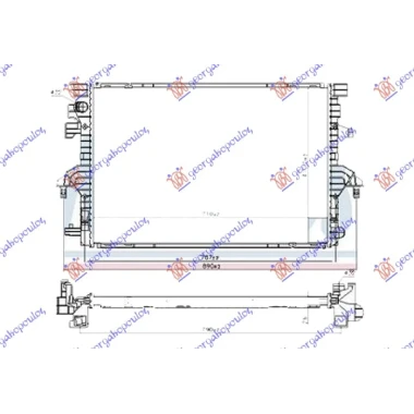 HLADNJAK MOTORA 2.0 TDi (110/150KW) DIZEL (710x470x26) (HELLA)