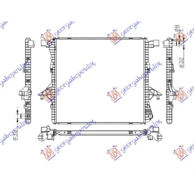 HLADNJAK MOTORA 2.0 TSI 2.0 TDI (61.7x58.4x26) (VALEO)